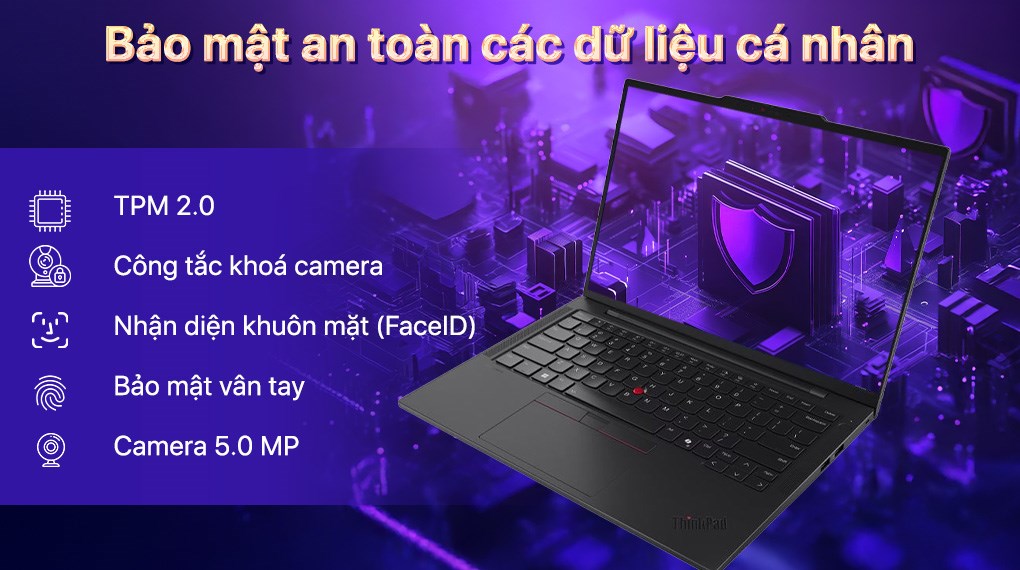 Laptop Lenovo ThinkPad T14s - 21R1000AVN (Ultra 7 255H, 32GB, 512GB, WUXGA, Win11 Pro)