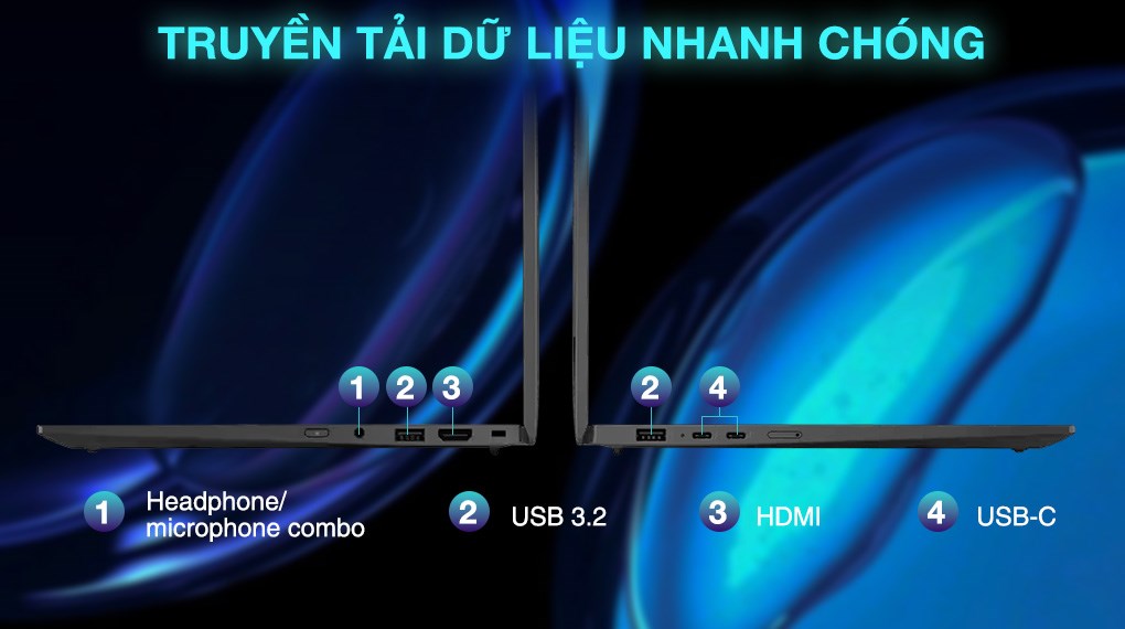 Laptop Lenovo ThinkPad X1 Carbon - 21NX0038VN (Ultra 5 225H, 32GB, 1TB, WUXGA, Win11 Pro)