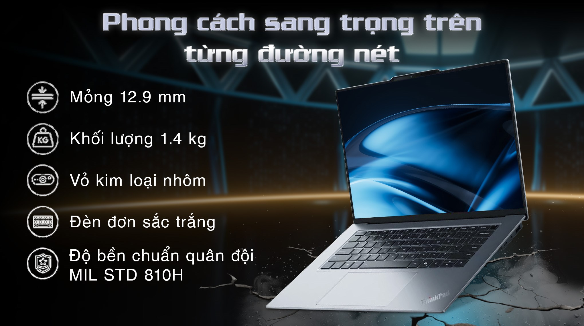 Laptop Lenovo ThinkPad X9 15 OLED - 21Q60050VN (Ultra 5 228V, 32GB, 512GB, 2.8K OLED 120Hz, Win11 Pro)