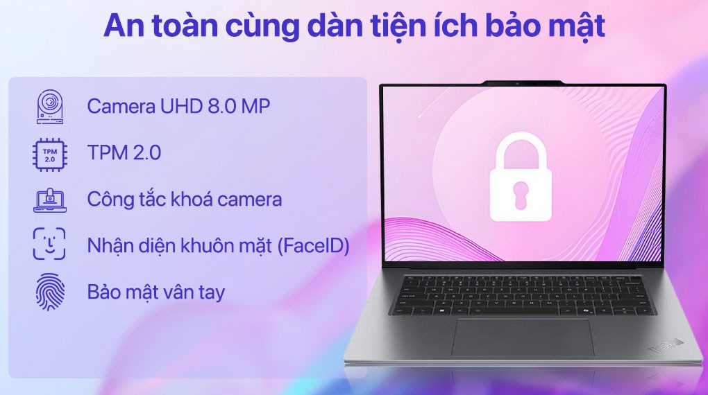 Laptop Lenovo ThinkPad X9 15 - 21Q60054VN (Ultra 7 258V, 32GB, 1TB, 2.8K OLED 120Hz, Win11 Pro)