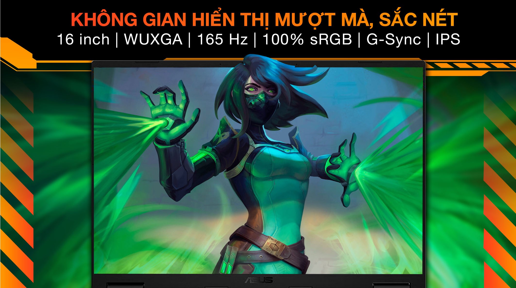 Laptop Asus TUF Gaming F16 FX608JHR - RV037W (i7 14650HX, 16GB, 1TB, RTX 5050 8GB, WUXGA 165Hz, Win11)