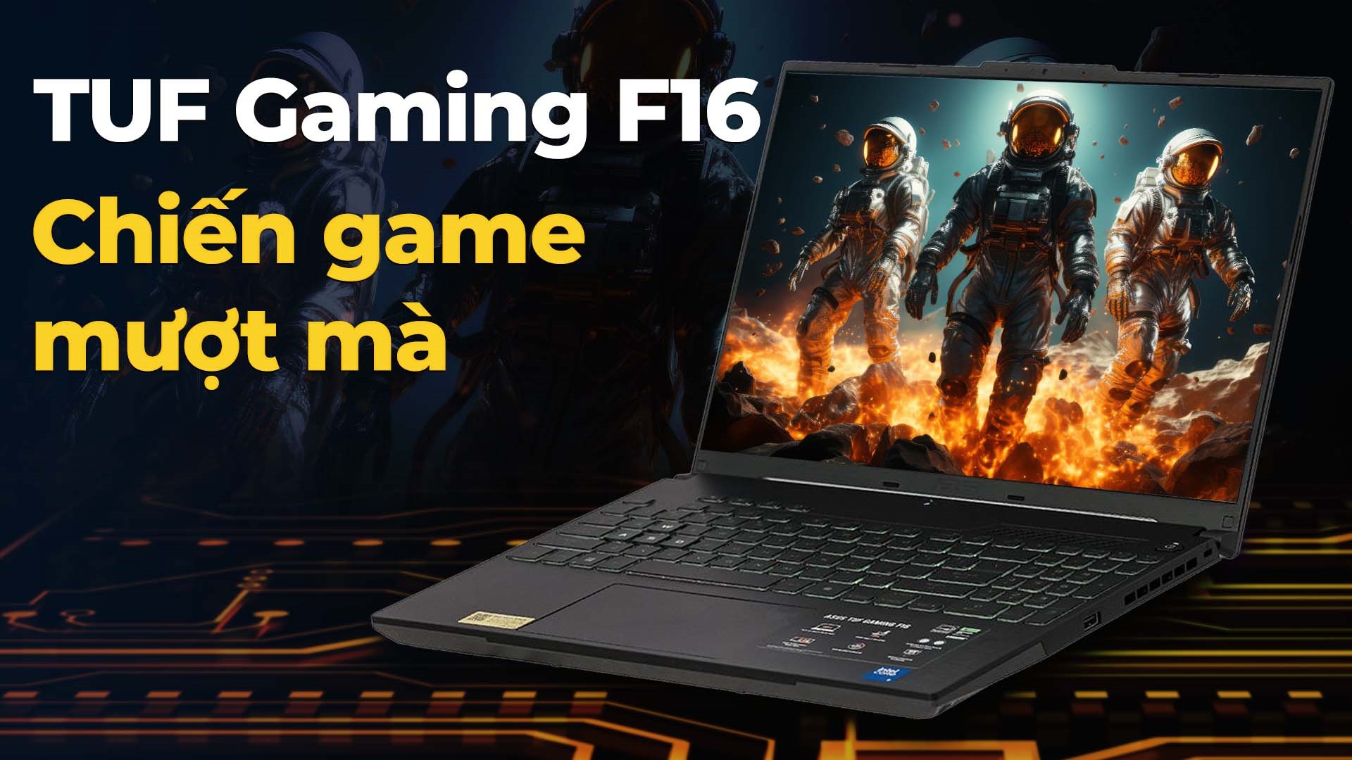 Laptop Asus TUF Gaming F16 FX607VJ - RL034W (Core 5 210H, 16GB, 512GB, RTX 3050 6GB, Full HD+ 144Hz, Win11)
