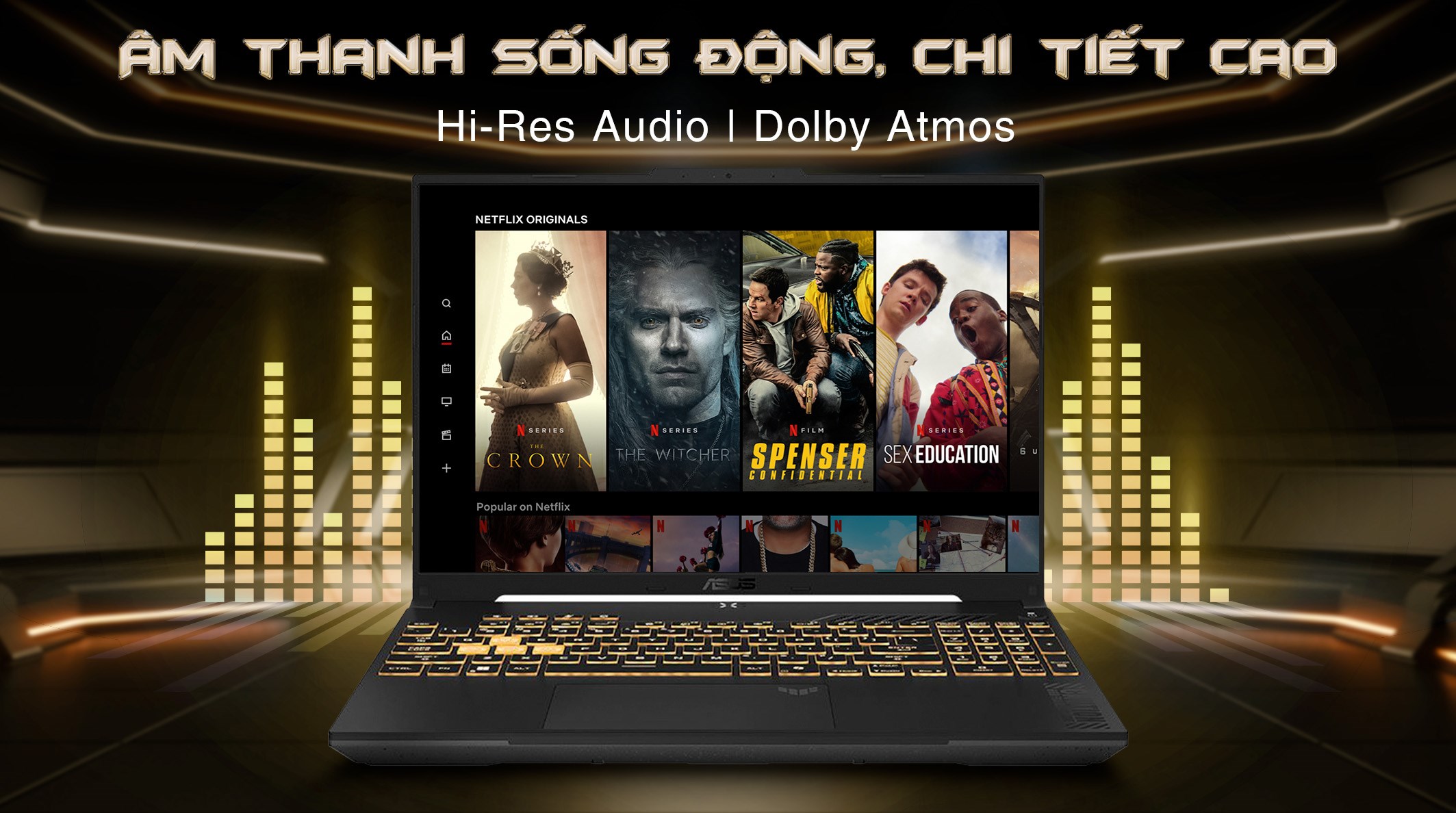 Asus TUF Gaming F16 FX607VJ Core 5 210H (RL034W) - Âm thanh Asus TUF Gaming F16 FX607VJ Core 5 210H (RL034W) - Âm thanh