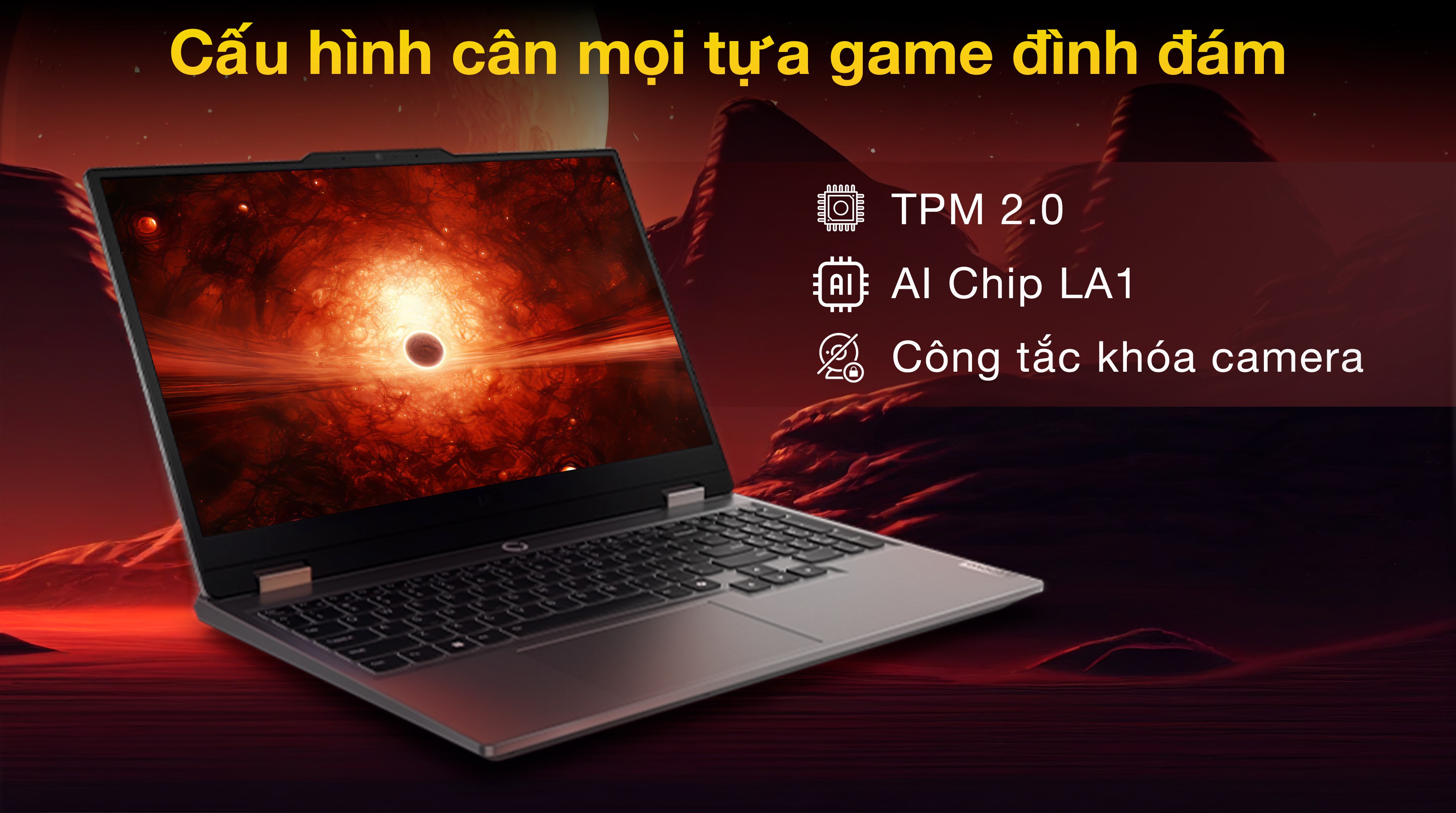 Laptop Lenovo Gaming LOQ 15ARP9 - 83JC00KUVN (R5 7235HS, 24GB, 1TB, RTX 3050 6GB, Full HD 144Hz, Win11)