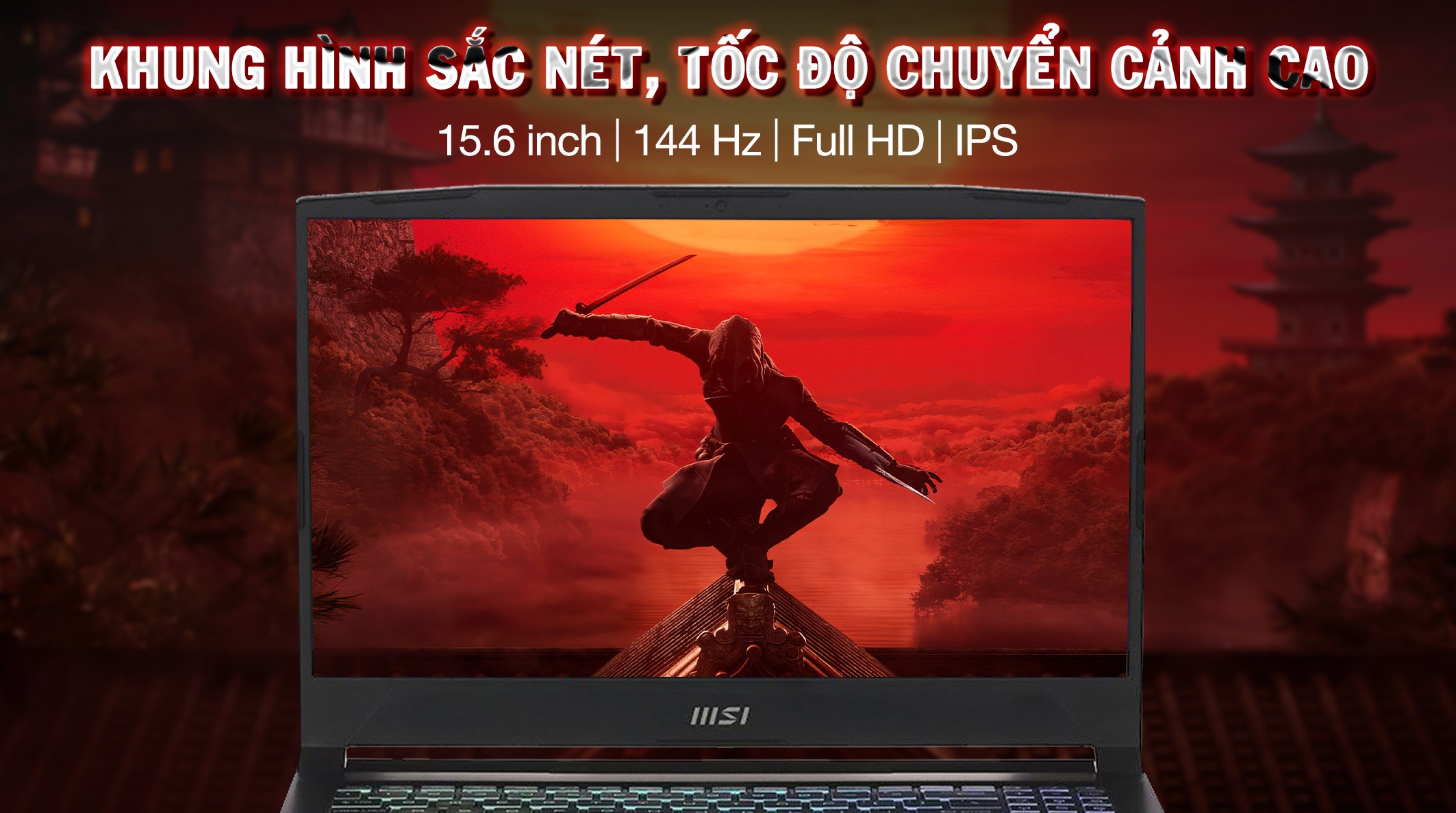 Laptop MSI Gaming Katana 15 B13UDXK - 2411VN (i7 13620H, 16GB, 512GB, RTX 3050 6GB, Full HD 144Hz, Win11) - 4