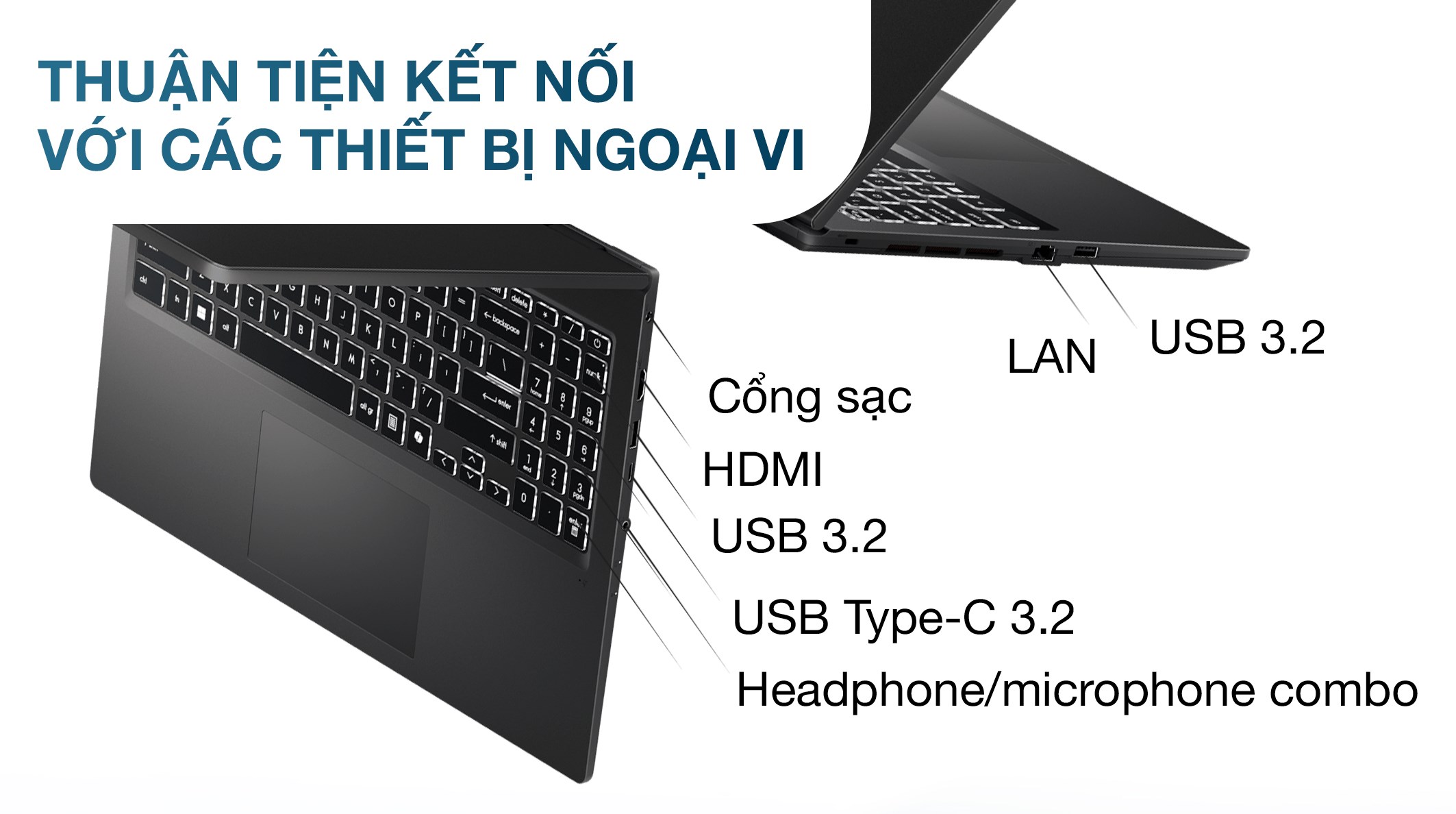 Laptop MSI Venture A15 AI A2HMG - 003VN (R7 260, 16GB, 512GB, Full HD 144Hz, Win11)