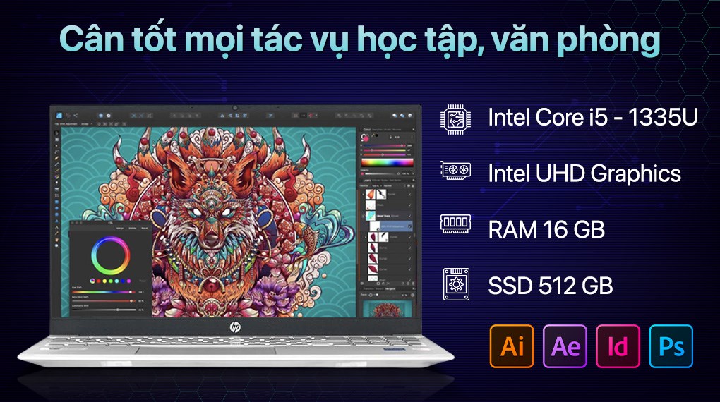 Laptop HP Pavilion 15 eg3095TU - 8C5L6PA-16G (i5 1335U, 16GB, 512GB, Full HD, Win11)