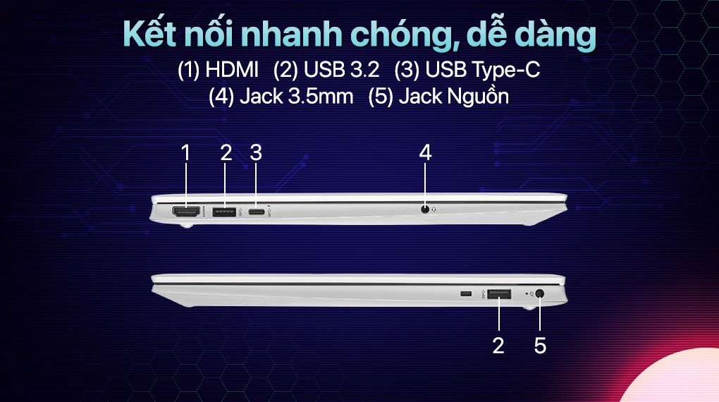 Laptop HP Pavilion 15 eg3095TU - 8C5L6PA-16G (i5 1335U, 16GB, 512GB, Full HD, Win11)