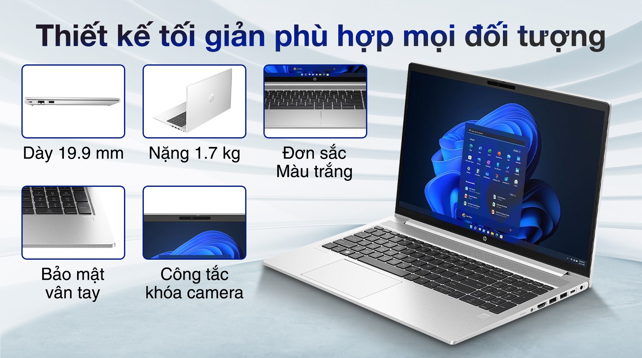 Laptop HP Probook 455 G10 - B8PG7AT (R5 7530U, 16GB, 512GB, Full HD, Win11)