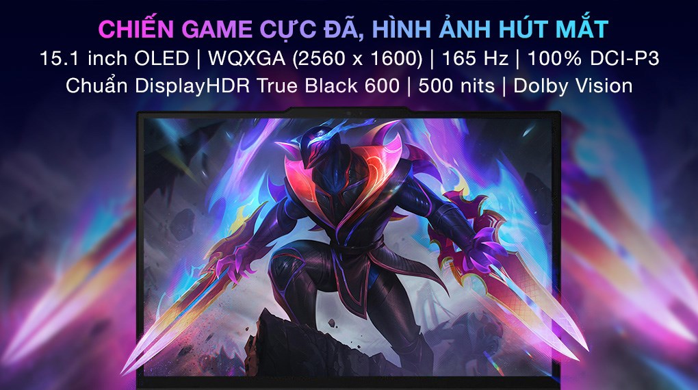 Laptop Lenovo Gaming Legion 5 15IRX10 - 83LY00A6VN (i7 14700HX, 24GB, 512GB, RTX 5050 8GB, WQXGA OLED 165Hz, OfficeH24, Win11)