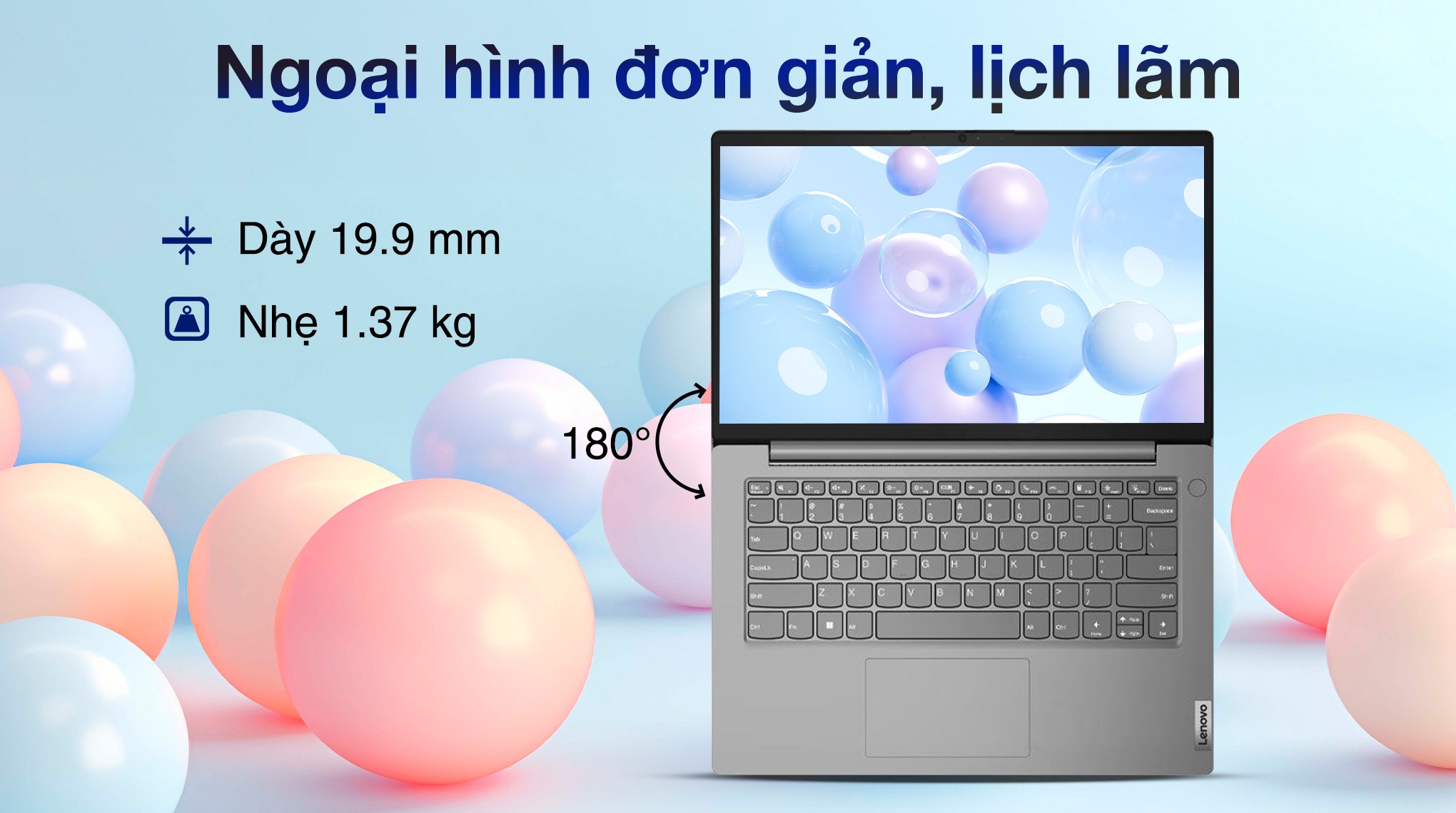 Laptop Lenovo V14 G4 AMN - 82YT00YNVN (R5 7520U, 16GB, 512GB, Full HD, Win11)