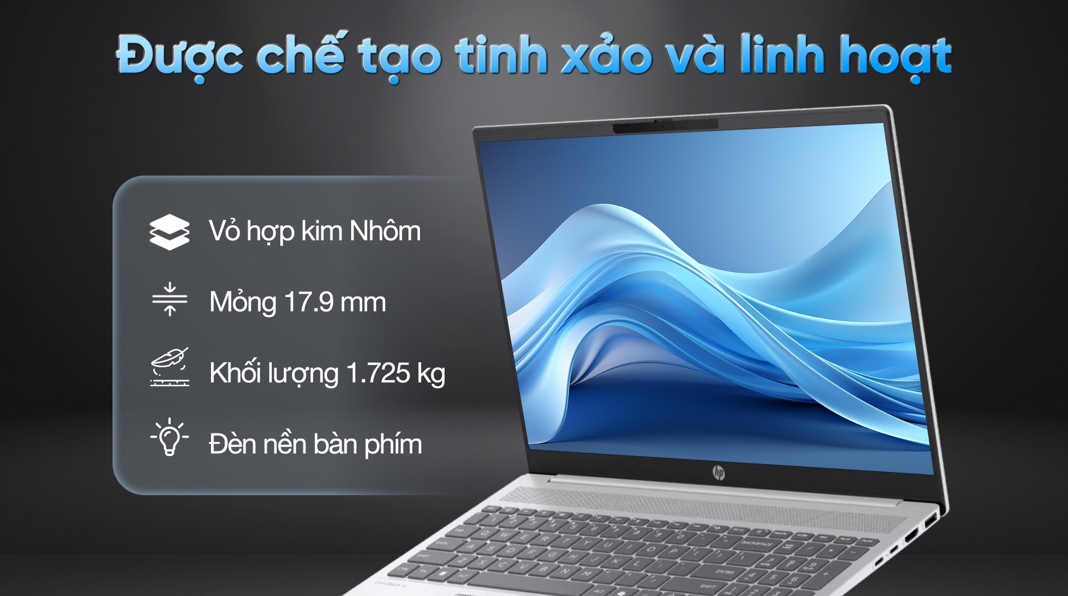 Laptop HP OmniBook 5 AI 16 af1048TU - BZ7Q9PA (Ultra 5 225U, 16GB, 512GB, WUXGA, OfficeH24, Win11)