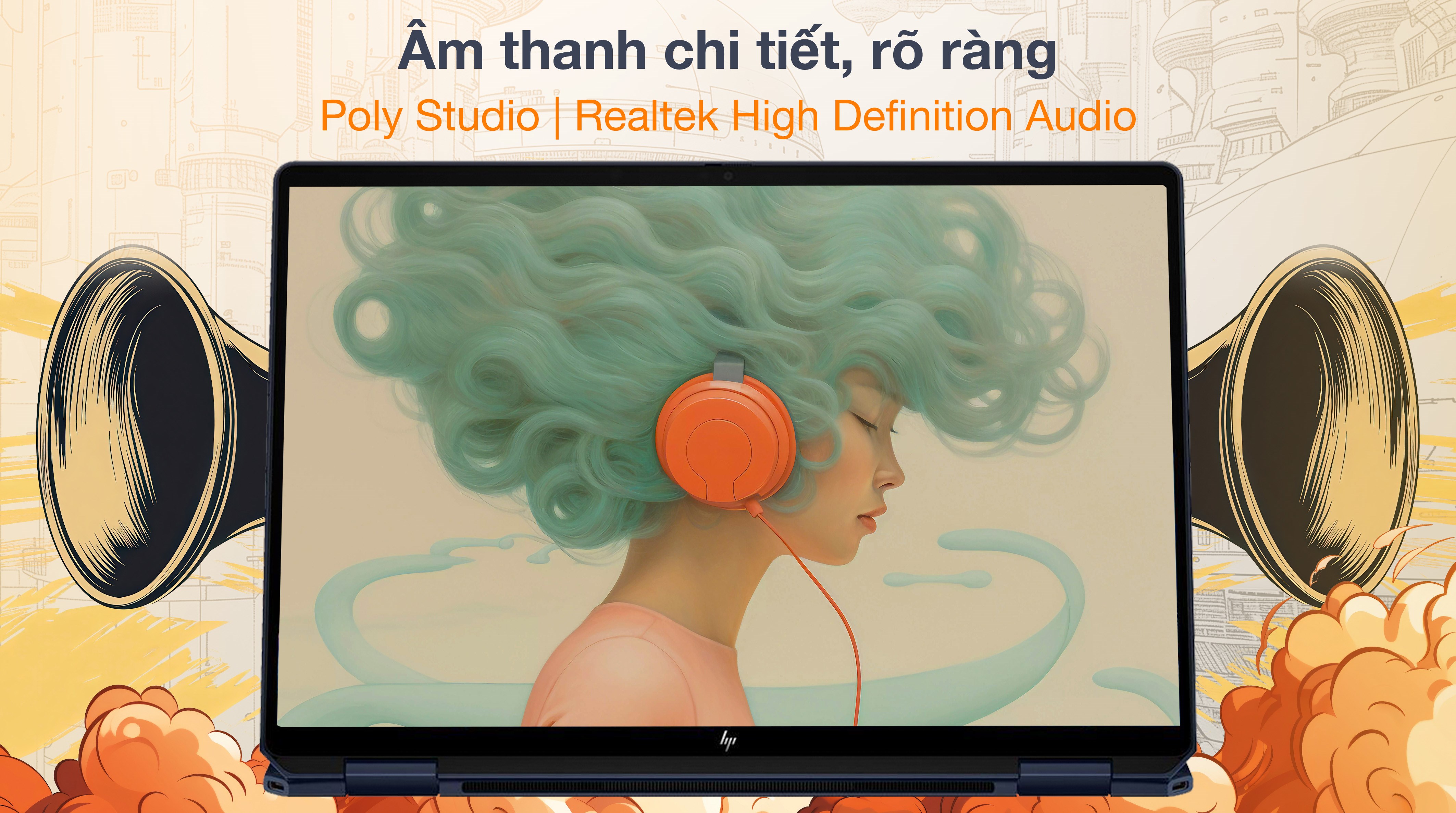 Laptop HP OmniBook UF 14 fh0095TU - BZ7S2PA (Ultra 9 288V, 32GB, 1TB, 2.8K OLED 120Hz, Cảm ứng, OfficeH24, Win11)