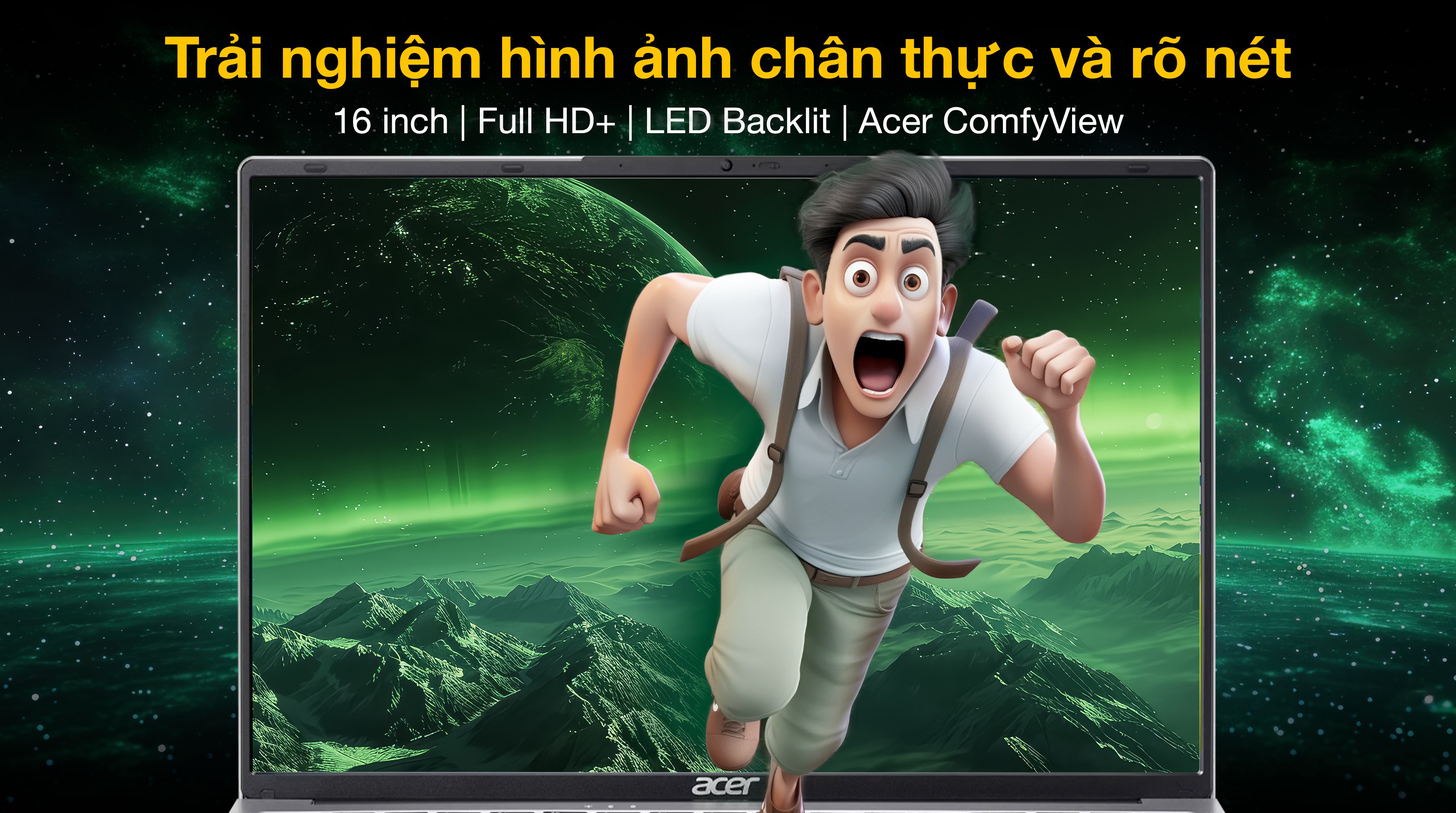 Laptop Acer Aspire Lite 16 AI AL16 71P 5674 - NX.D4XSV.001 (Ultra 5 125H, 16GB, 512GB, Full HD+, Win11)