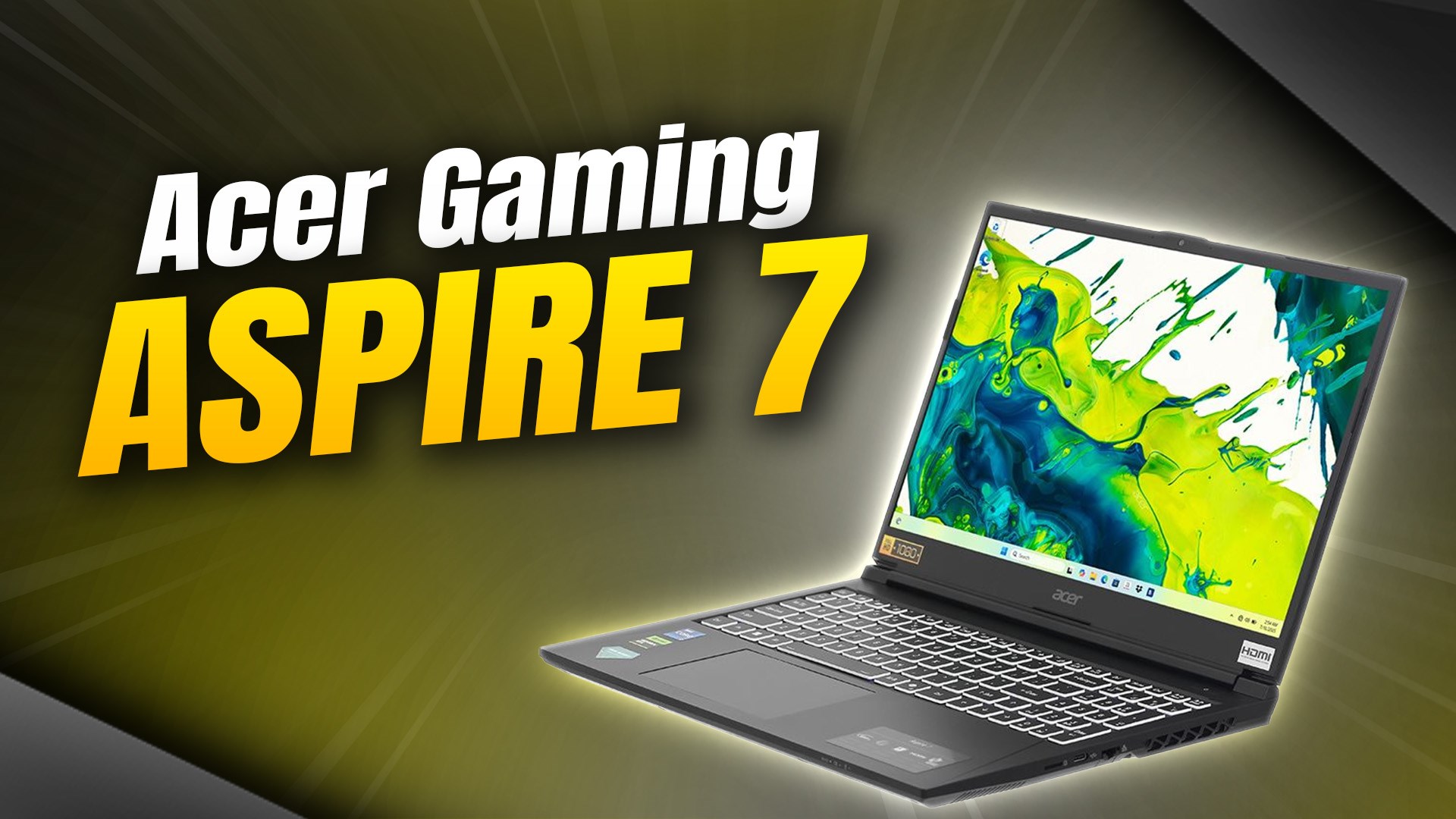Laptop Acer Gaming Aspire 7 A715 59G 73LB - NH.QX6SV.002 (i7 12650H, 16GB, 512GB, RTX 3050 6GB, Full HD 144Hz, Win11)