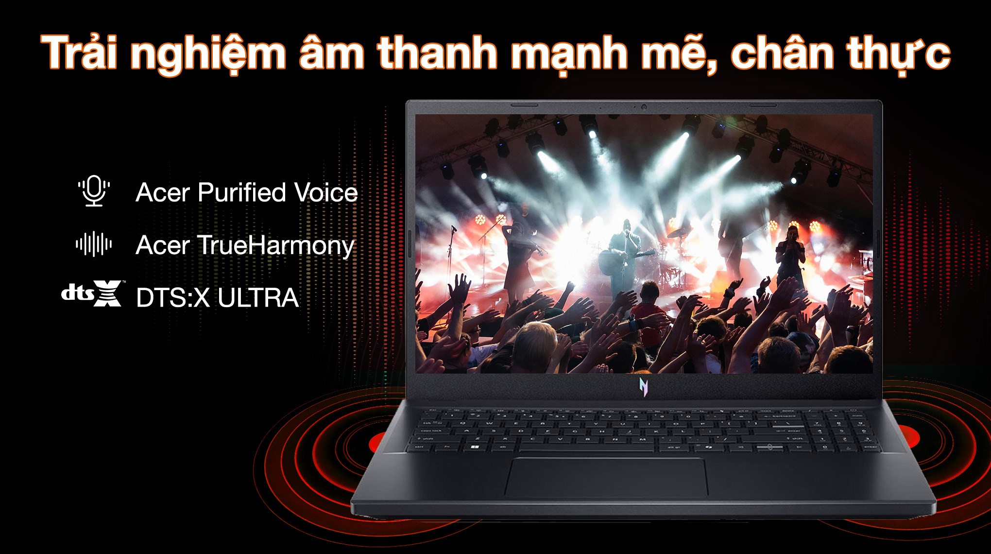 Laptop Acer Gaming Nitro V 15 ProPanel ANV15 52 72BM - NH.QZ9SV.004 (i7 13620H, 16GB, 512GB, RTX5050 8GB, Full HD 180Hz, Win11)