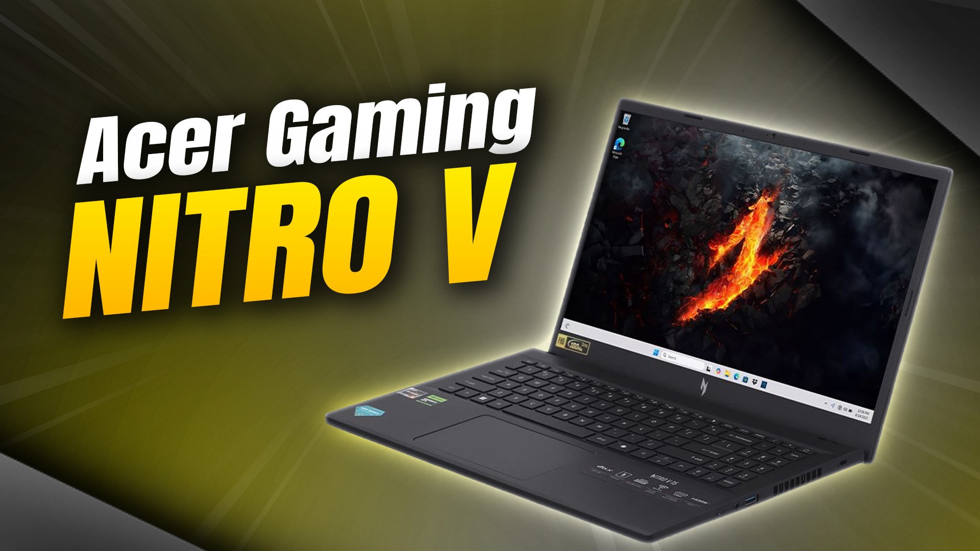 Laptop Acer Gaming Nitro V 15 ProPanel ANV15 41 R9M1 - NH.QPFSV.004 (R5 7535HS, 16GB, 512GB, RTX3050 6GB, Full HD 180Hz, Win11)