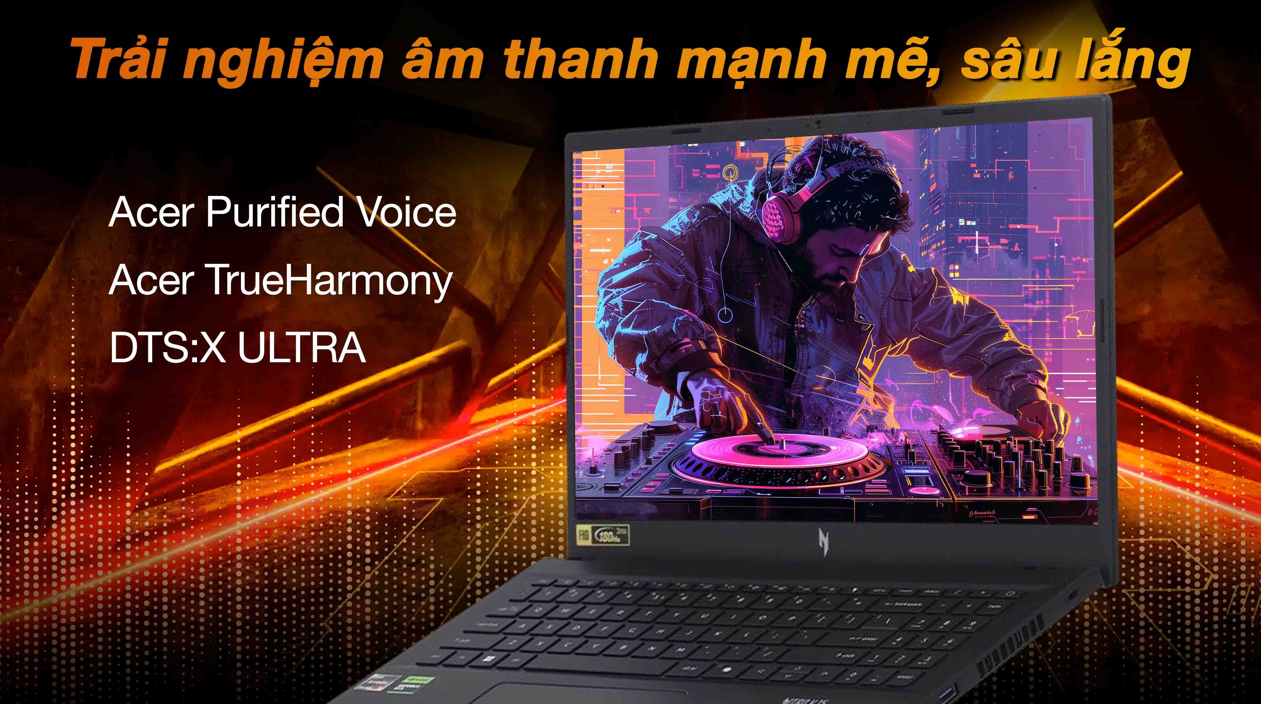 Laptop Acer Gaming Nitro V 15 ProPanel ANV15 41 R9M1 - NH.QPFSV.004 (R5 7535HS, 16GB, 512GB, RTX3050 6GB, Full HD 180Hz, Win11)