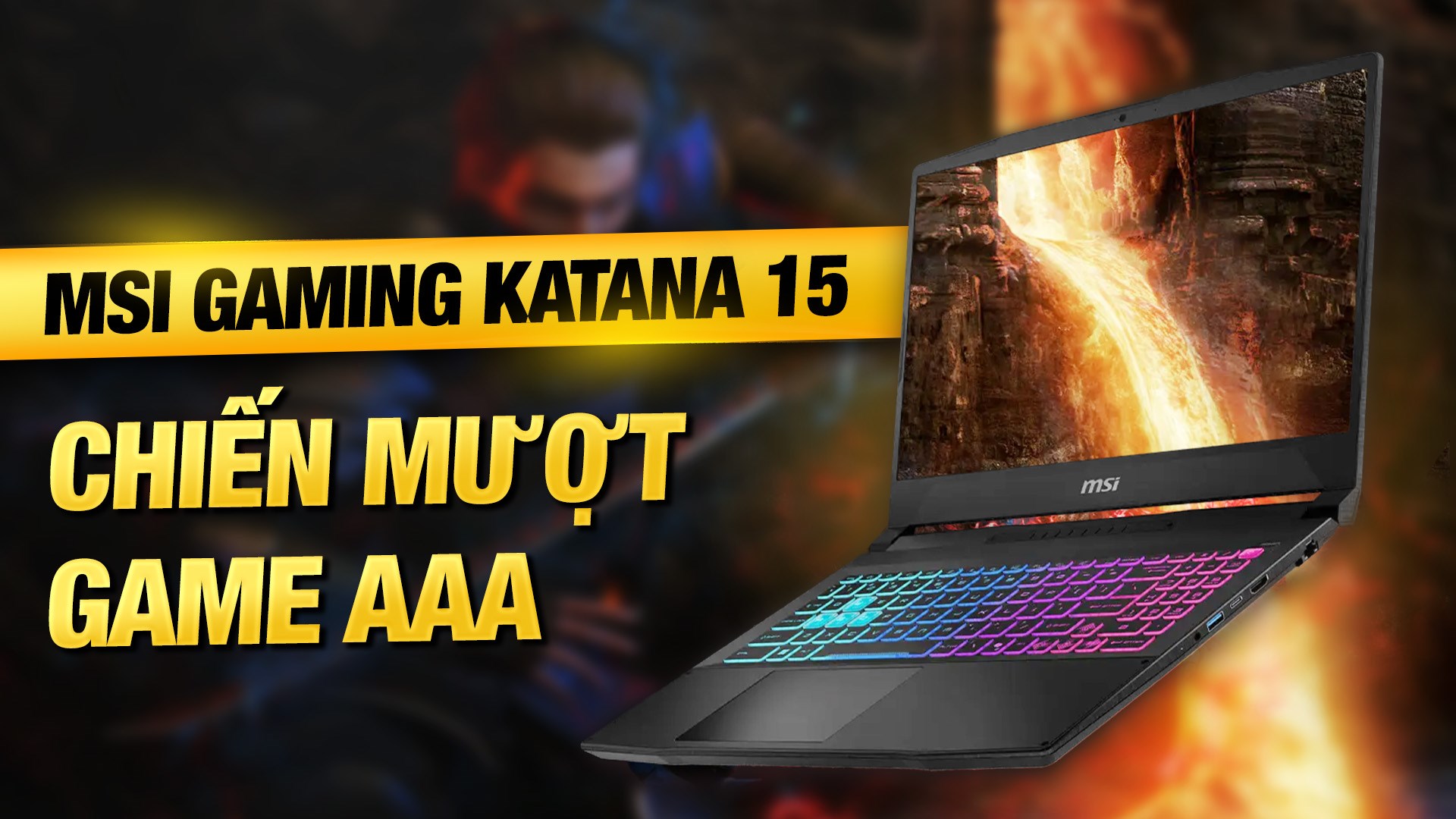 Laptop MSI Gaming Katana 15 HX B14WEK - 286VN (i5 14450HX, 16GB, 512GB, RTX5050 8GB, QHD 165Hz, Win11)