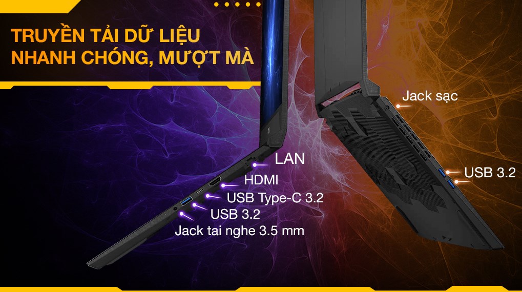 Laptop MSI Gaming Katana 15 HX B14WEK - 286VN (i5 14450HX, 16GB, 512GB, RTX5050 8GB, QHD 165Hz, Win11)