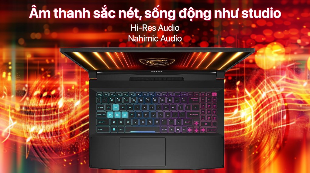 Laptop MSI Gaming Katana 15 B13VEK - 2256VN (i7 13620H, 16GB, 512GB, RTX4050 6GB, Full HD 144Hz, Win11)