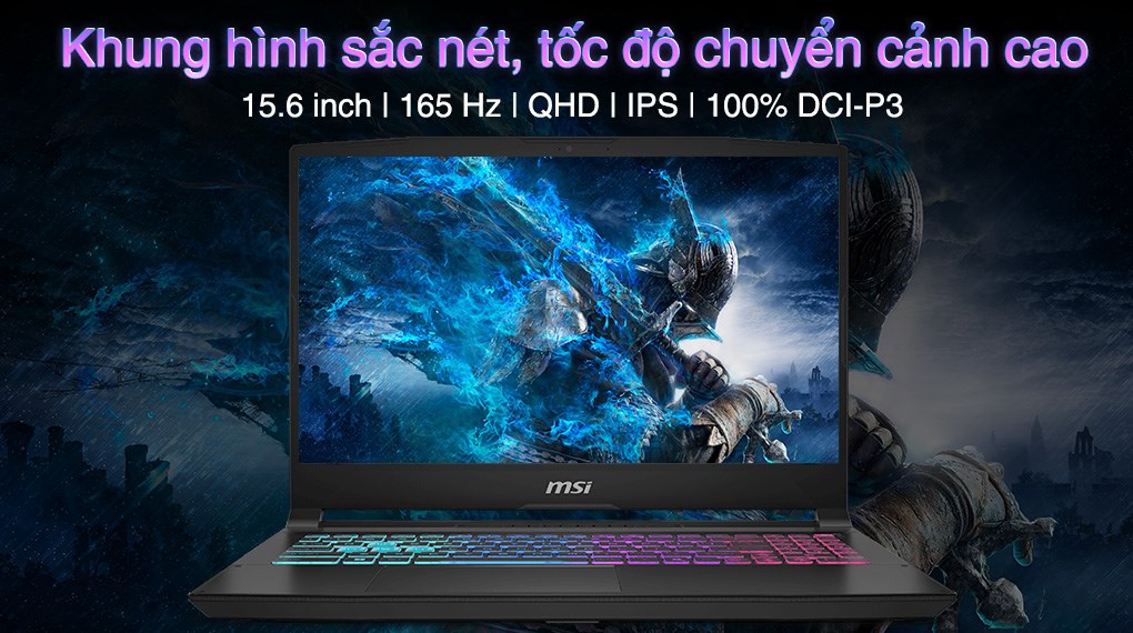 Laptop MSI Gaming Katana 15 HX B14WEK - 027VN (i7 14650HX, 32GB, 512GB, RTX5050 8GB, QHD 165Hz, Win11)