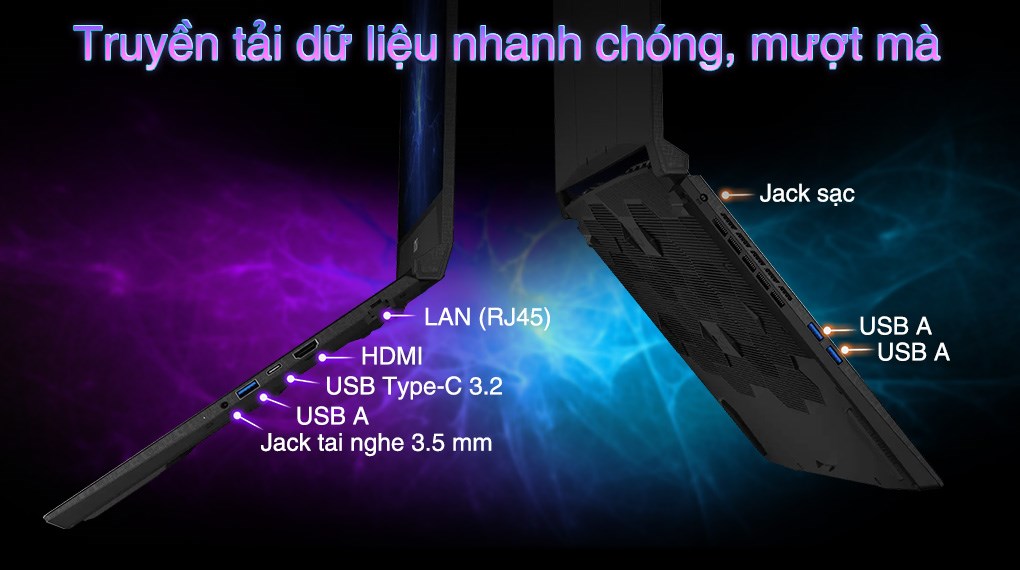 Laptop MSI Gaming Katana 15 HX B14WEK - 027VN (i7 14650HX, 32GB, 512GB, RTX5050 8GB, QHD 165Hz, Win11)