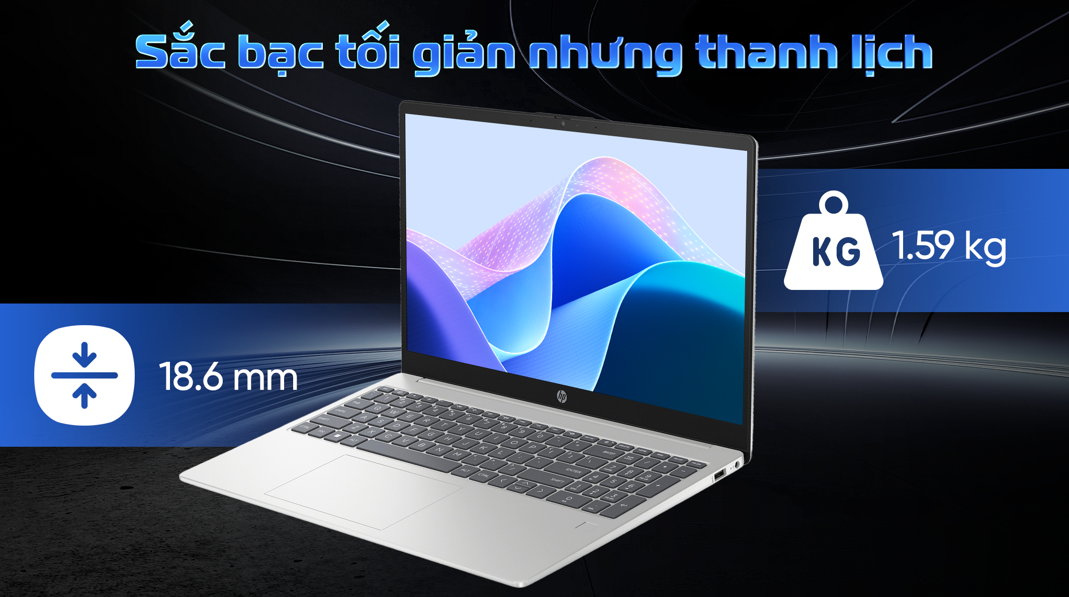 Laptop HP 15 fd0235TU - 9Q970PA_120U (Core 5 120U, 16GB, 512GB, Full HD, Win11)