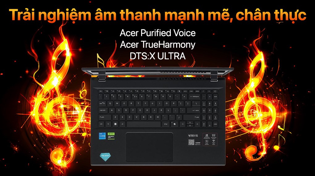 Laptop Acer Gaming Nitro V 15 ProPanel ANV15 52 59AA - NH.QZ9SV.002 (i5 13420H, 16GB, 512GB, RTX 5050 8GB, Full HD 180Hz, Win11)