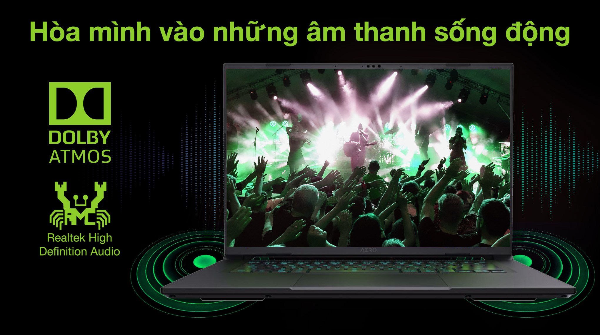 Laptop GIGABYTE Gaming AERO X16 - GIGABYTE-AERO-X161VH93VNC64AH (R7 AI 350, 32GB, 1TB, RTX5060 8GB, WQXGA 165Hz, Win11)