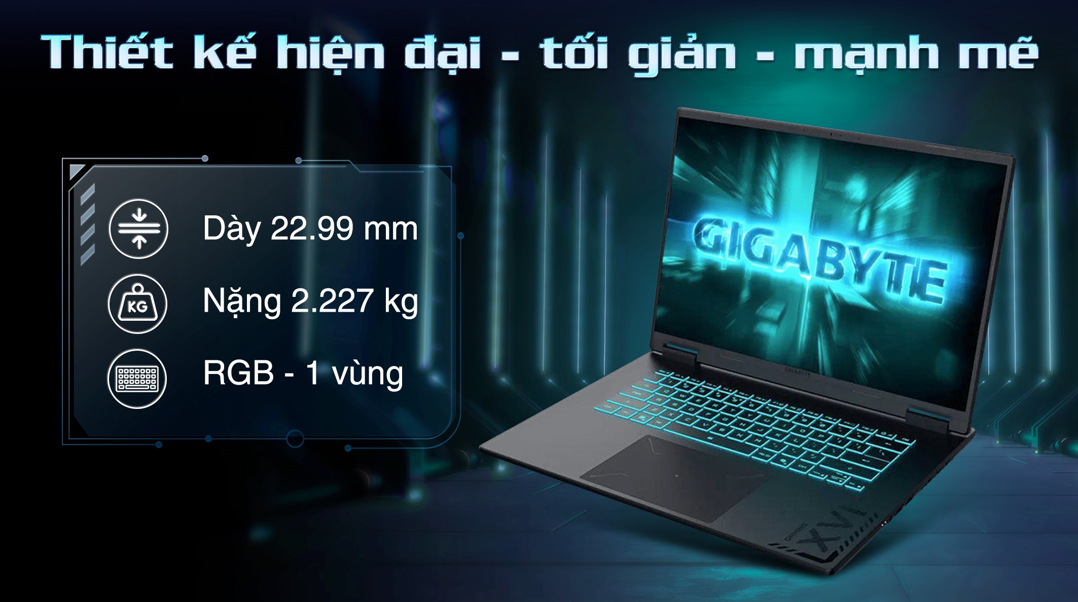 Laptop GIGABYTE Gaming A16 GA6H - GAMING-A16-CTHH3VN893SH (i5 13420H, 16GB, 512GB, RTX5050 8GB, WUXGA 165Hz, Win11)