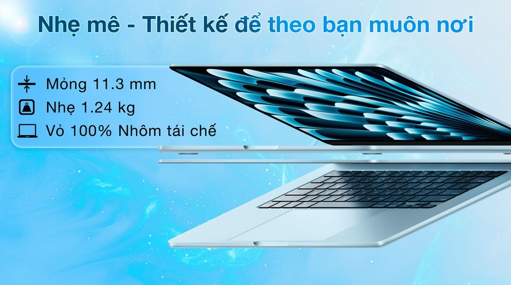 Laptop MacBook Air 13 inch M4 16GB/256GB Sạc 70W