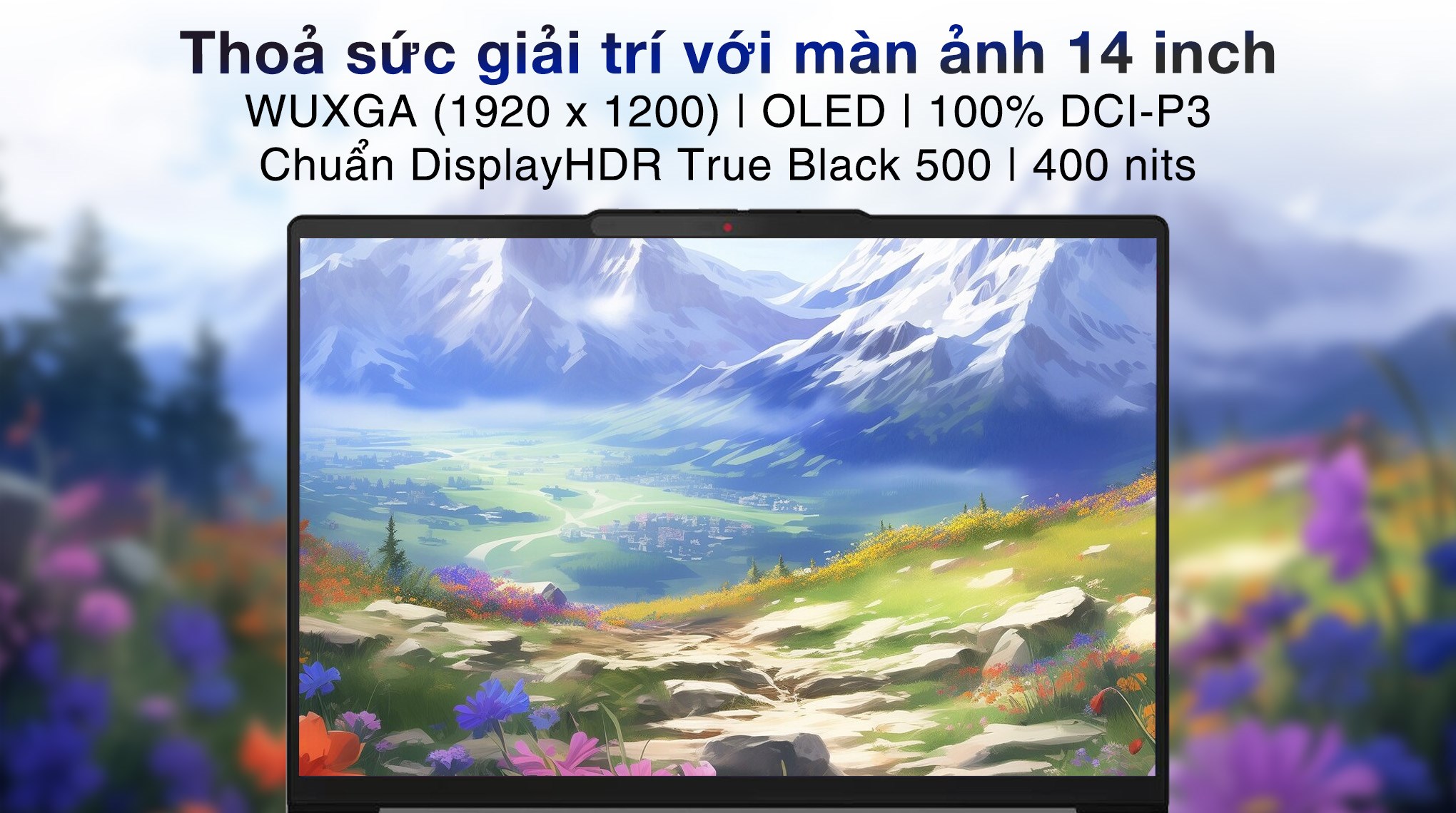 Laptop Lenovo IdeaPad Slim 5 OLED 14IAH10 - 83NC001VVN (Ultra 5 225H, 16GB, 512GB, WUXGA OLED, Win11)