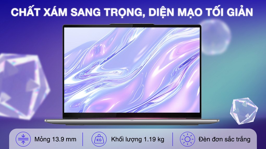 Laptop Lenovo Yoga Slim 7 OLED 14ILL10 - 83JX0086VN (Ultra 5 226V, 16GB, 512GB, 2.8K OLED 120Hz, OfficeH24, Win11)