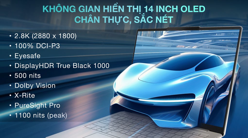 Laptop Lenovo Yoga Slim 7 OLED 14ILL10 - 83JX0081VN (Ultra 7 258V, 32GB, 1TB, 2.8K OLED 120Hz, OfficeH24, Win11)