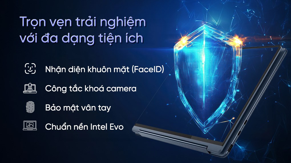 Laptop Lenovo Yoga 9 2n1 OLED 14ILL10 - 83LC002LVN (Ultra 7 258V, 32GB, 1TB, WQUXGA OLED, Cảm ứng, OfficeH24+365, Win11) - 4