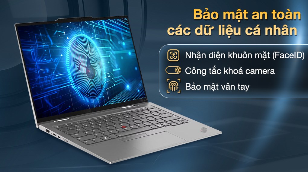Laptop Lenovo ThinkPad X1 2in1 Gen 10 - 21Q0003JVN (Ultra 7 255U, 32GB, 1TB, WUXGA, Cảm ứng, Win11Pro)
