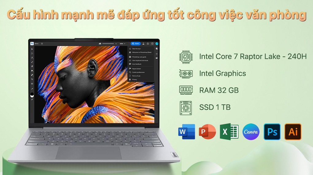 Laptop Lenovo ThinkBook 14 - 21SG007VVN (Core 7 240H, 32GB, 1TB, WUXGA, Win11)