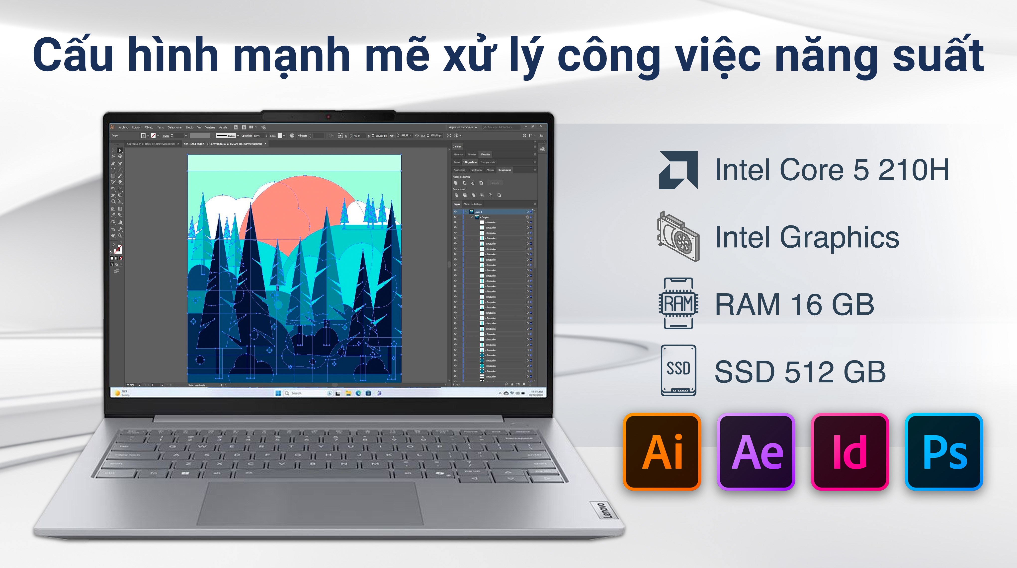 Laptop Lenovo ThinkBook 14 G8 - 21SG007SVN (Core 5 210H, 16GB, 512GB, WUXGA, Win11)