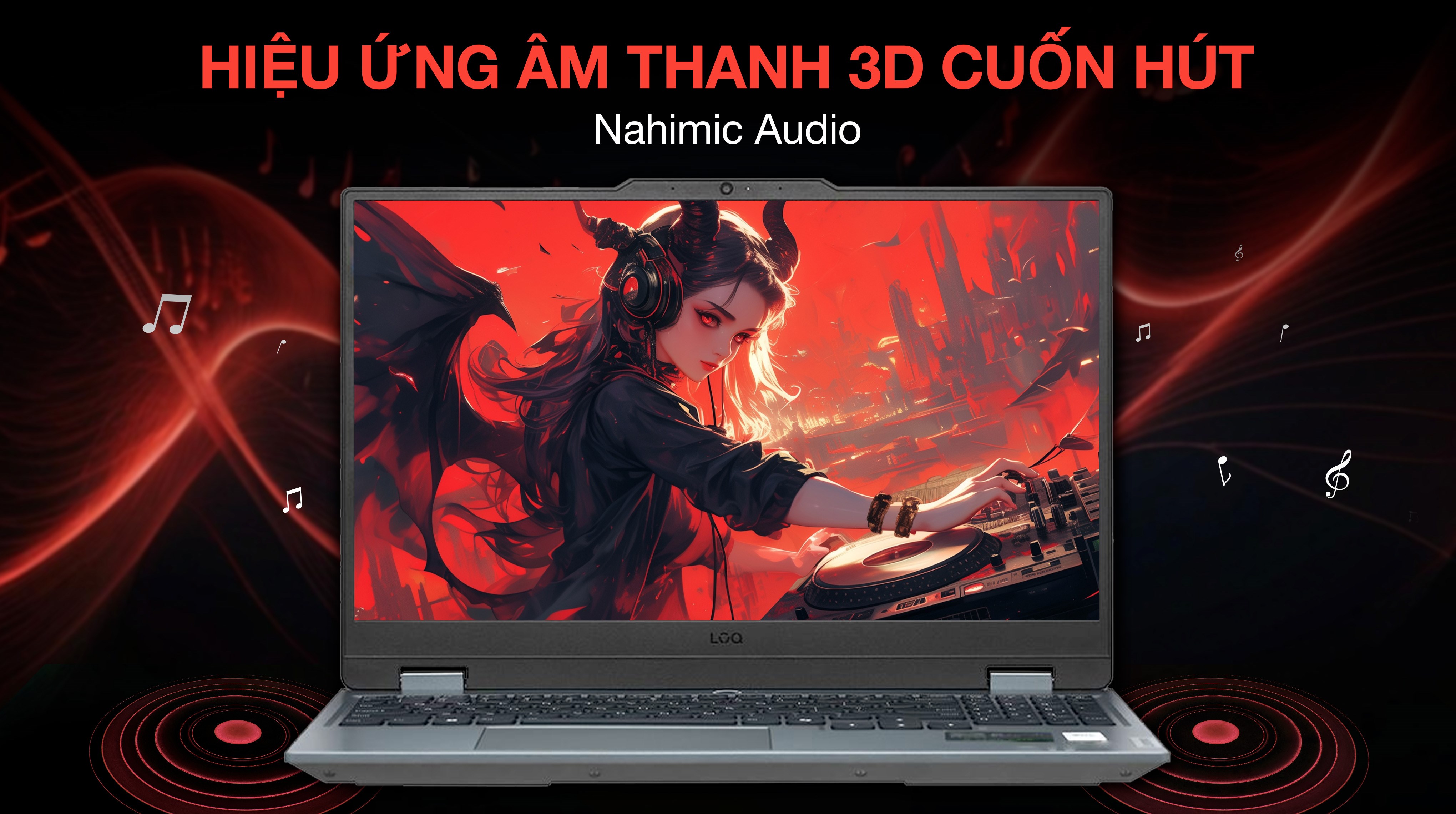 Laptop Lenovo Gaming LOQ 15ARP9 - 83JC00LVVN (R5 7235HS, 16GB, 512GB, RTX 3050 6GB, Full HD 144Hz, Win11)