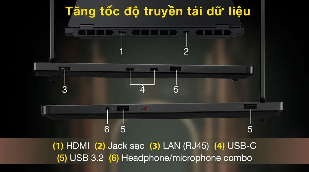 Laptop Lenovo Gaming Legion 5 15AHP10 - 83M00030VN (R7 260, 24GB, 1TB, RTX 5060 8GB, WQXGA OLED 165Hz, OfficeH24, Win11)