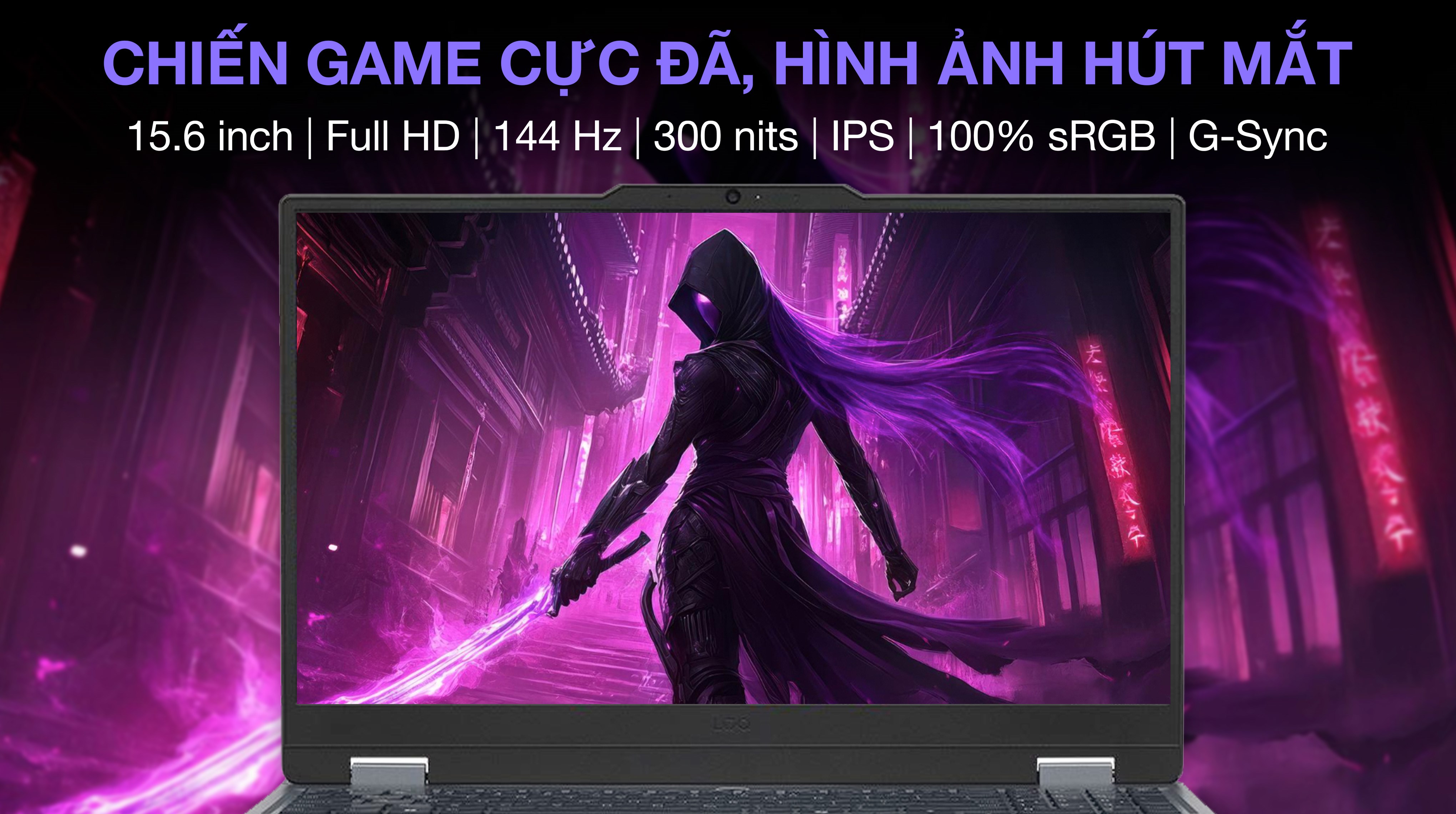 Laptop Lenovo Gaming LOQ 15IRX9 - 83DV01ANVN (i5 13450HX, 16GB, 1TB, RTX 3050 6GB, Full HD 144Hz, Win11)