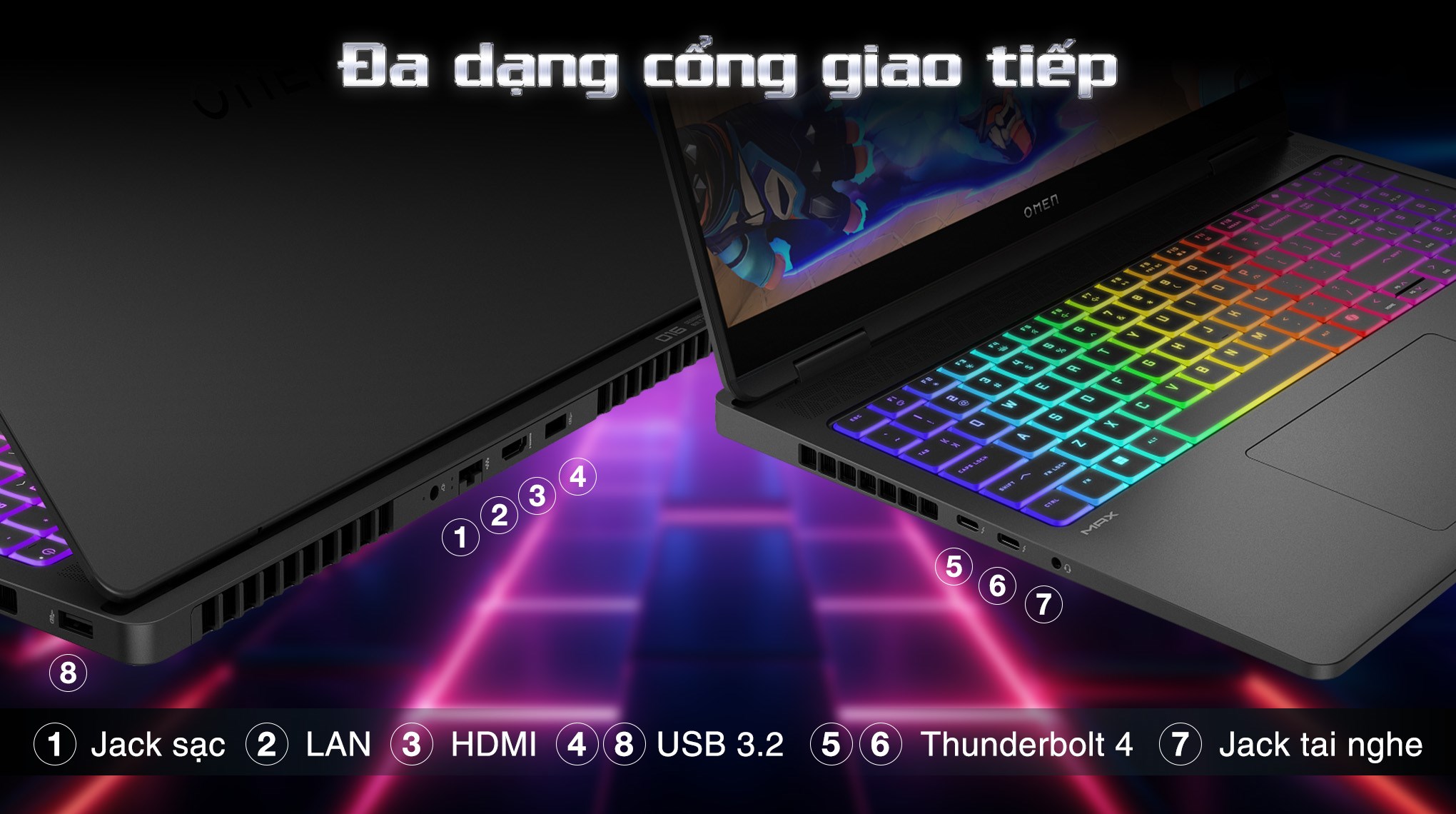 Laptop HP Gaming OMEN Max 16 ah0213TX - C1WR2PA (Ultra 9 275HX, 64GB, 2TB, RTX 5080 16GB, WQXGA OLED 240Hz, OfficeH24, Win11)