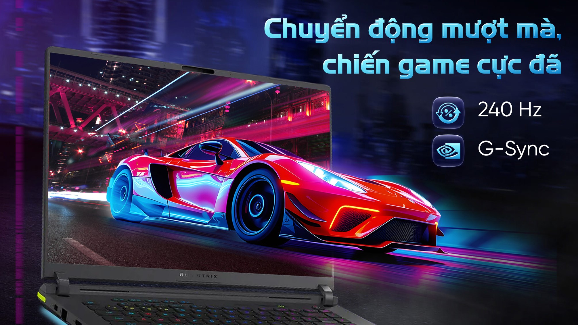 Laptop Asus Gaming ROG Strix G16 G615JHR - S5069W (i7 14650HX, 32GB, 1TB, RTX 5050 8GB, WQXGA 240Hz, Win11)