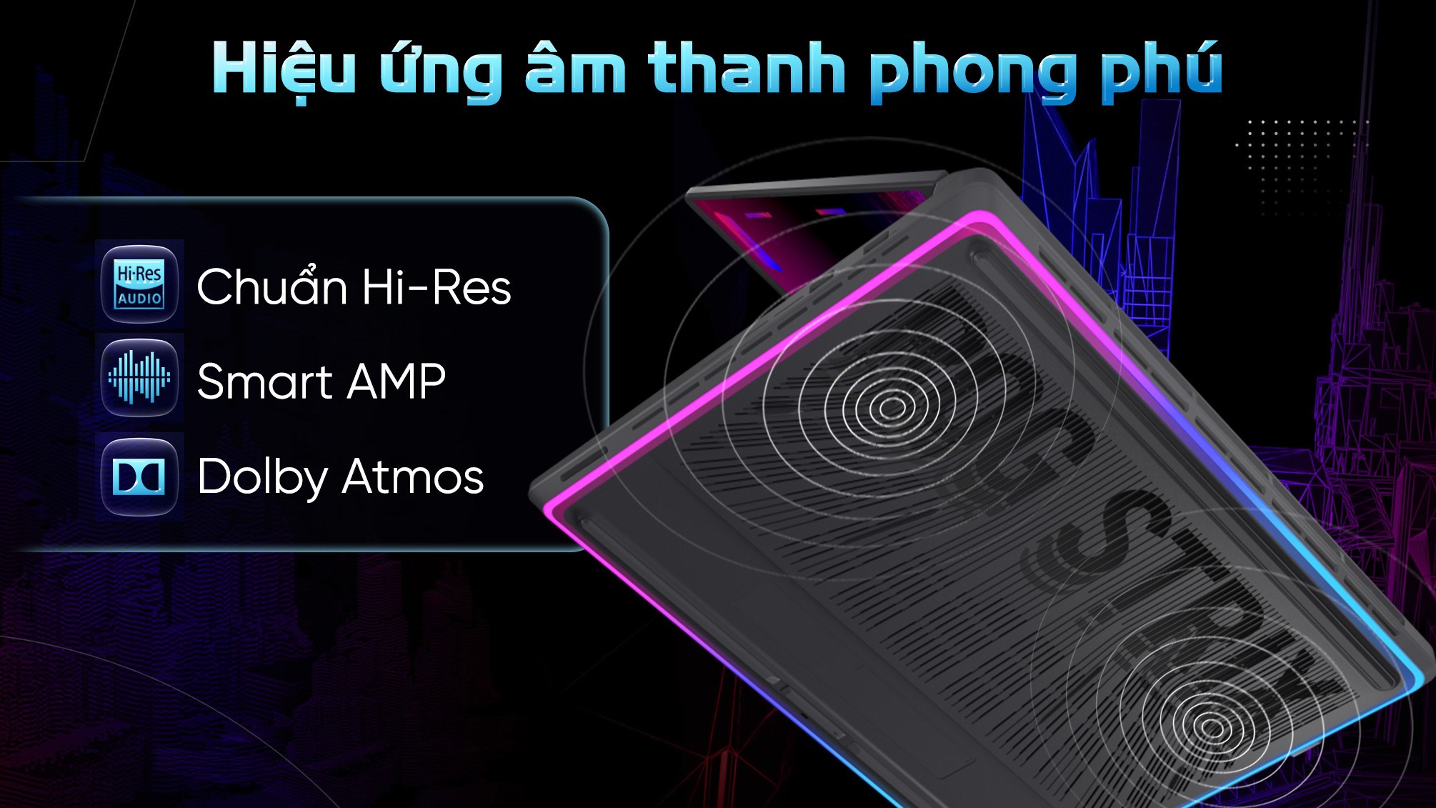 Laptop Asus Gaming ROG Strix G16 G615JHR - S5069W (i7 14650HX, 32GB, 1TB, RTX 5050 8GB, WQXGA 240Hz, Win11)