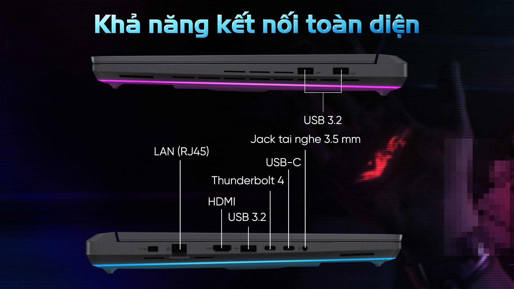 Laptop Asus Gaming ROG Strix G16 G615JHR - S5069W (i7 14650HX, 32GB, 1TB, RTX 5050 8GB, WQXGA 240Hz, Win11)