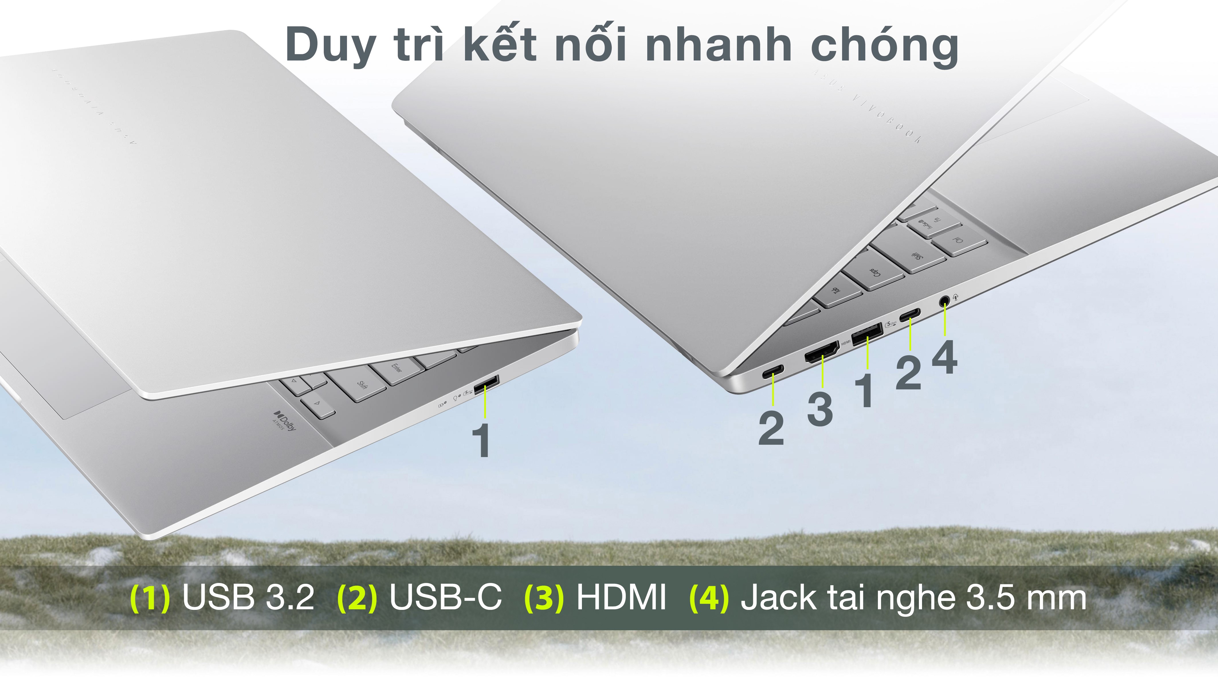 Laptop Asus Vivobook S14 S3407VA - LY053W (i7 13620H, 16GB, 512GB, WUXGA, Win11)