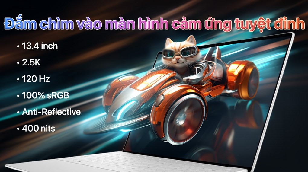 Laptop Dell XPS 13 9350 - PP9H1 (Ultra 7 258V, 32GB, 1TB, 2.5K+ 120Hz, Cảm ứng, OfficeH24+365, Win11)