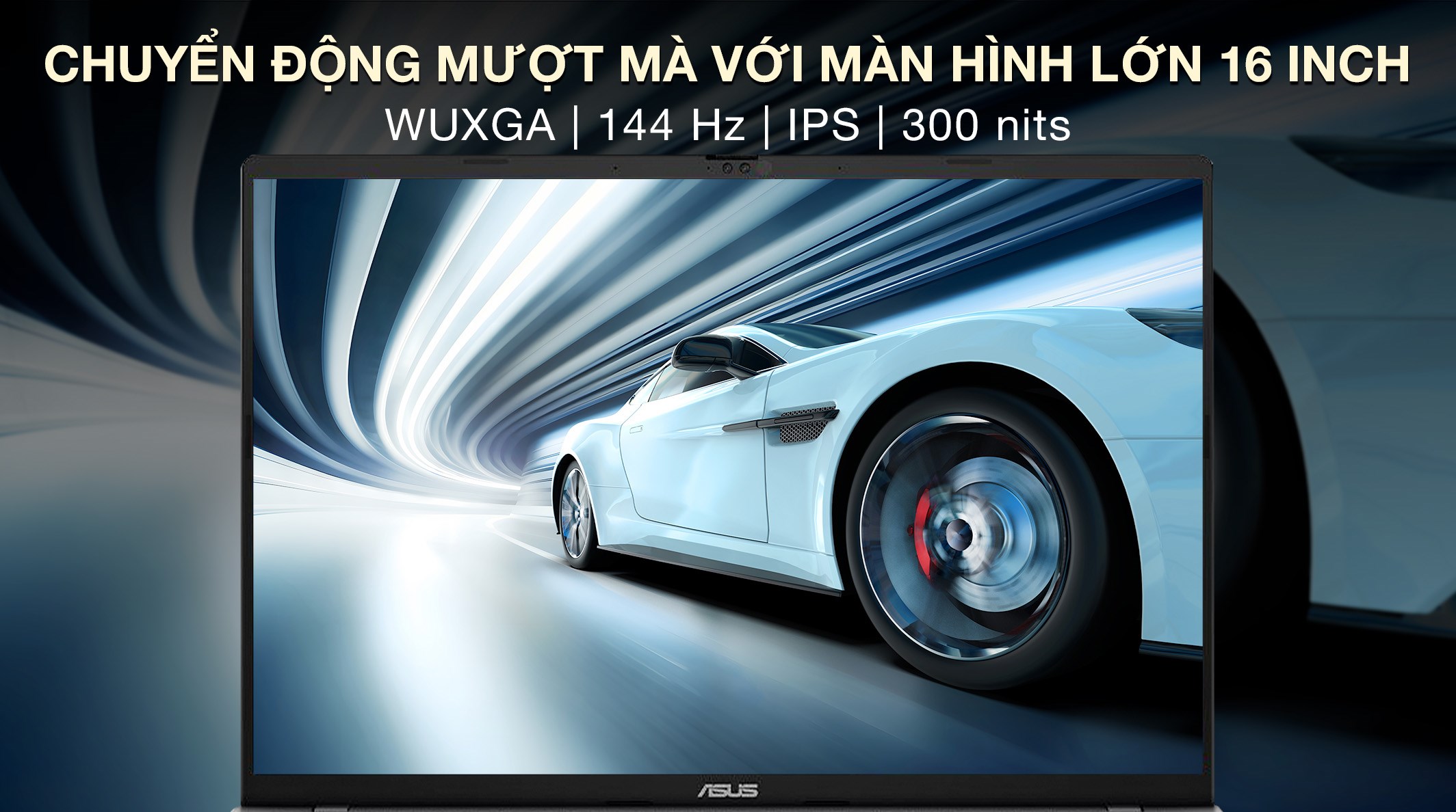 Laptop Asus Vivobook S16 S3607VA - RP155WS (Core 5 210H, 16GB, 512GB, WUXGA 144Hz, OfficeH24+365, Win11)