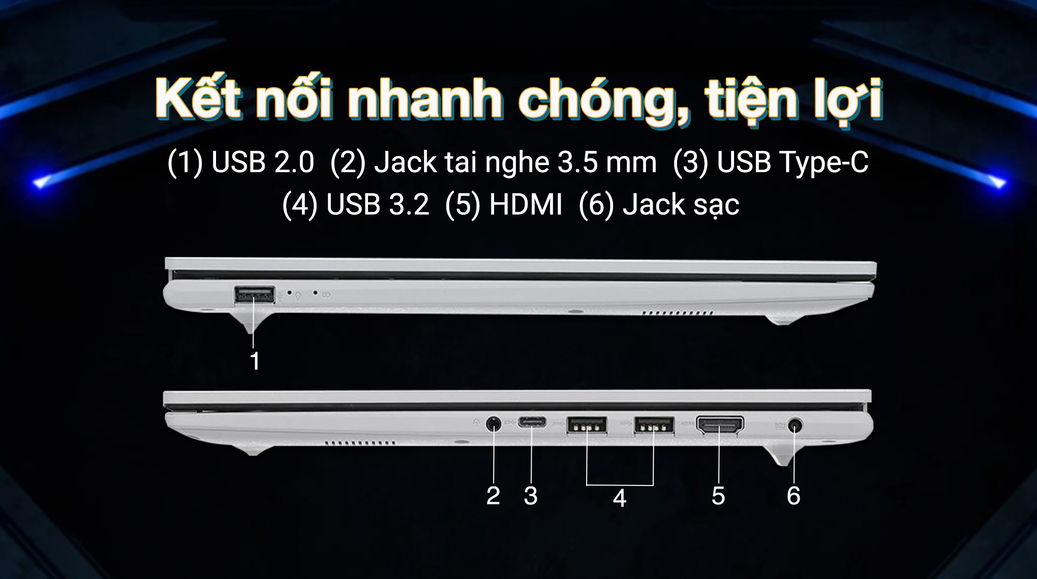 Laptop Asus Vivobook 15 X1504VA - BQ3394W (i3 1315U, 8GB, 512GB, Full HD, Win11)